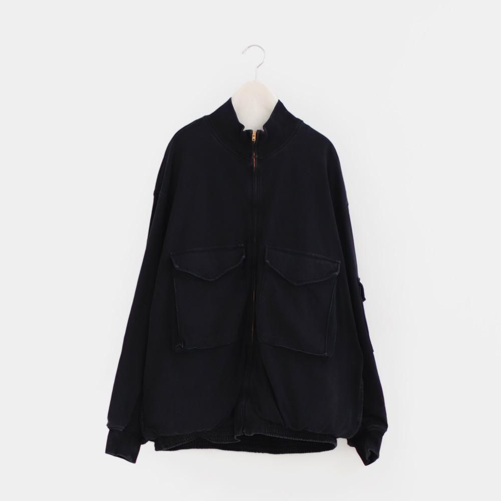 comoli コットンジャージG8ジャケット Comoli | コットンジャージ G8ジャケット Black