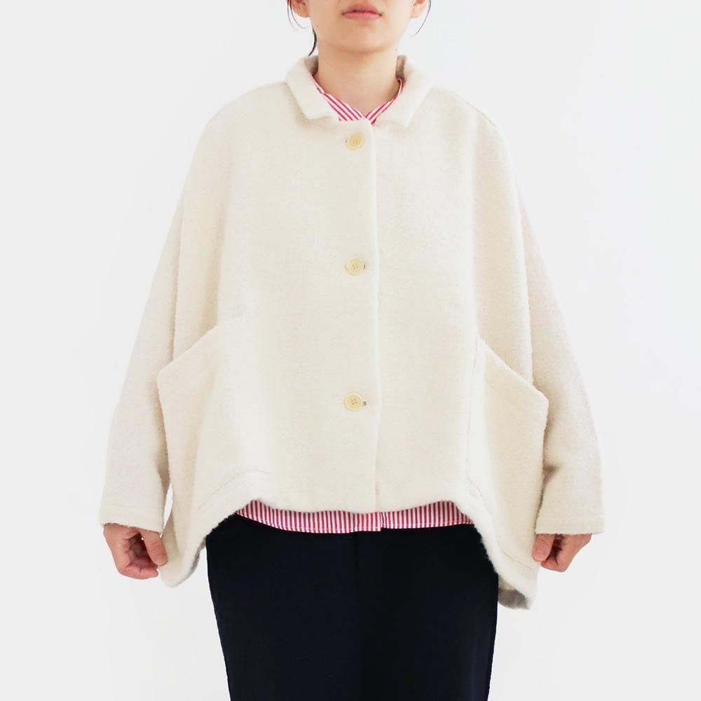 ギャレゴデスポート　ブラウン ウール100%ジャケット オープンフロント ギャレゴデスポート ブラウン ウール100%ジャケット オープン