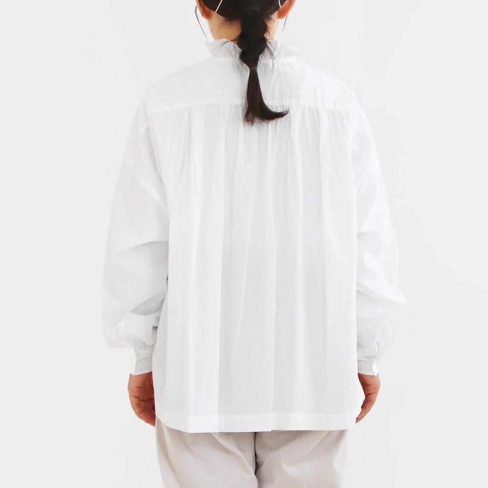 toujoursホワイト ピンタック 半袖シャツ toujoursホワイト ピンタック 半袖シャツ