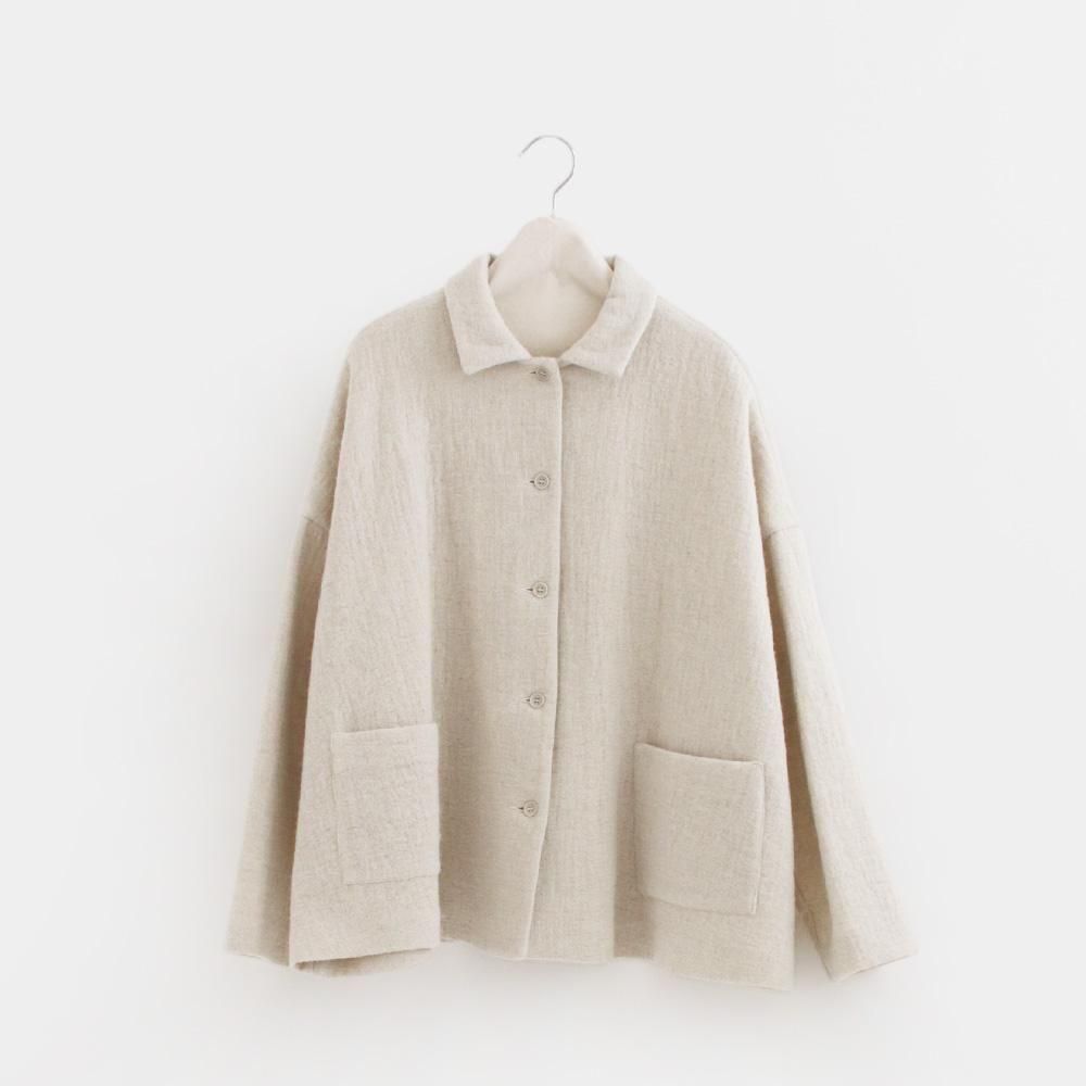 Apuntob | ウールボックスジャケット Natural