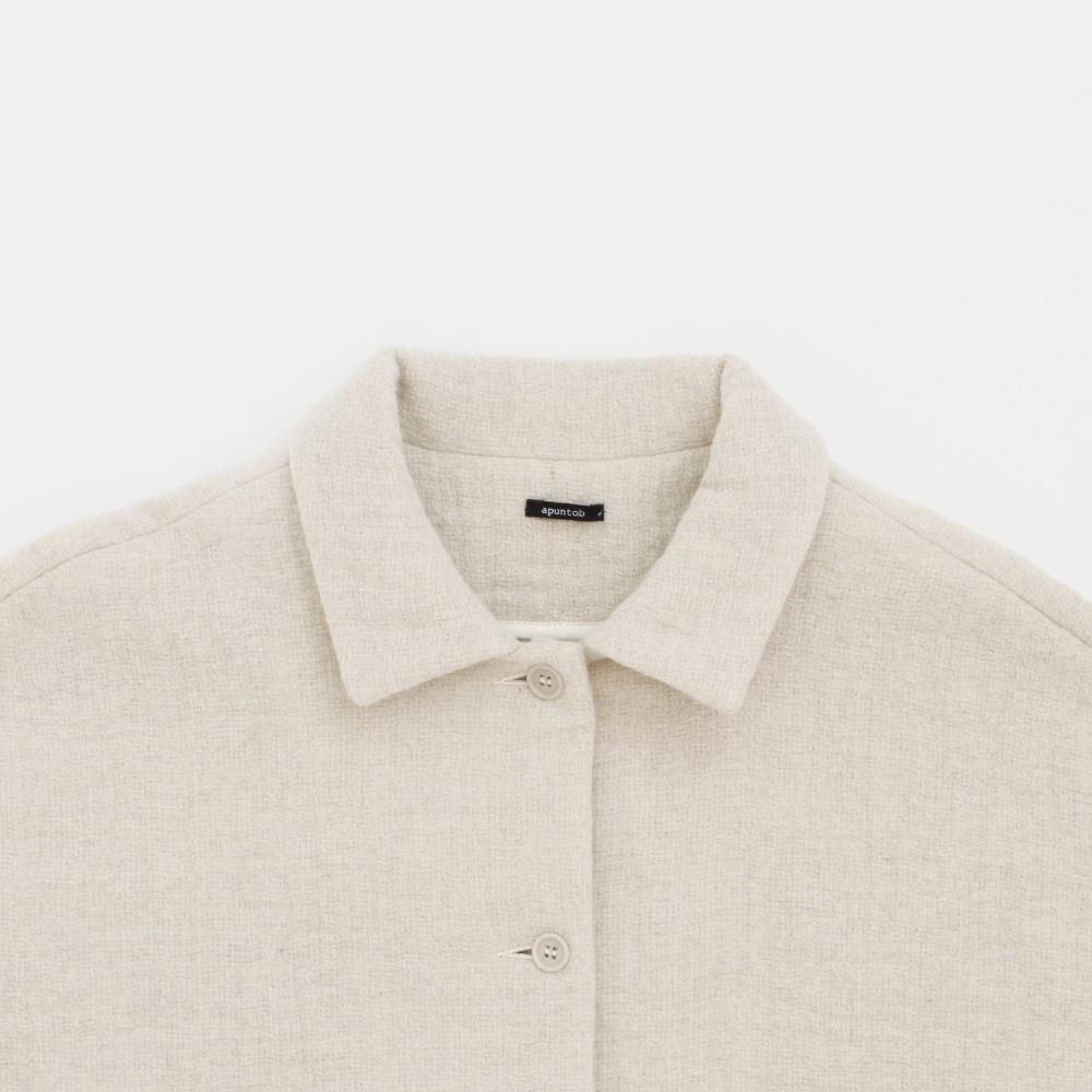 Apuntob | ウールボックスジャケット Natural