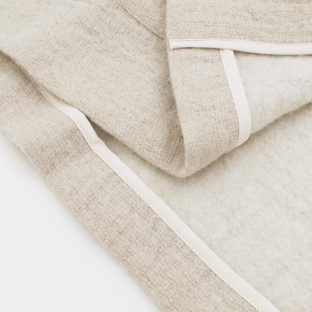 apuntob アプントビー　24ssリネンジャケット apuntob（アプントビー）ノーカラー・リネンウールジャケット