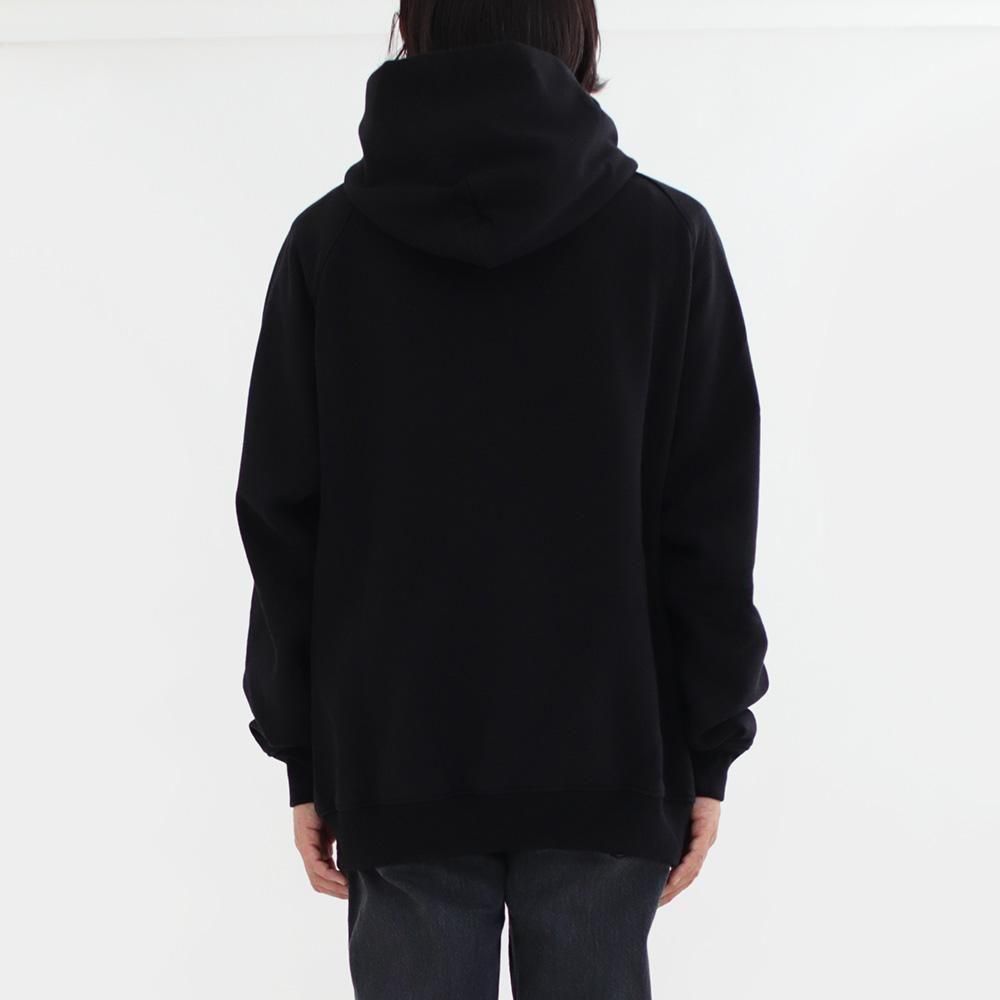 Comoli | コットン裏毛 パーカ Black