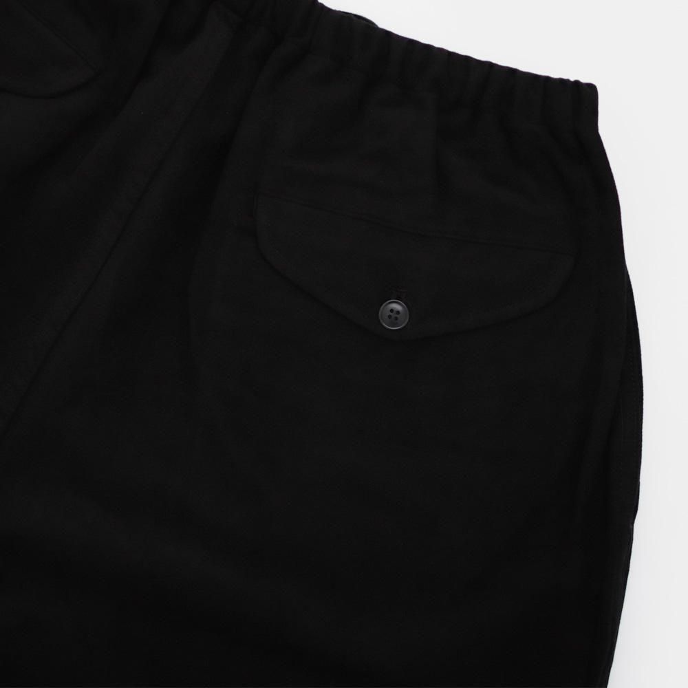24AW COMOLI モールスキン二ータックパンツ ブラック サイズ1 COMOLI モールスキン ニータックパンツ | 大阪心斎橋のメンズ洋服の
