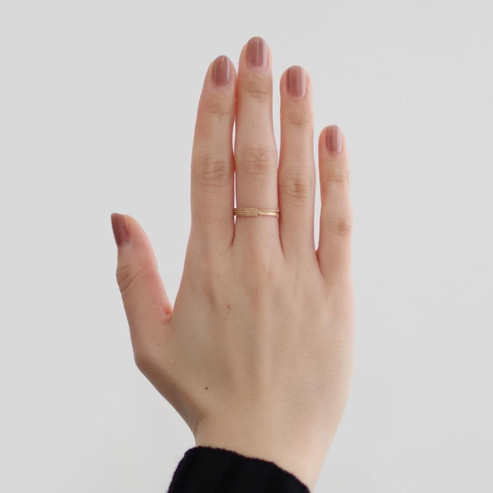 Atelier d'antan Jewelry | Jardin ミルグレインリング K18