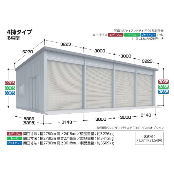 イナバ物置 倉庫・ガレージ SGN-358MU_-4 |30%OFFの激安通販|G-ワンハーフ