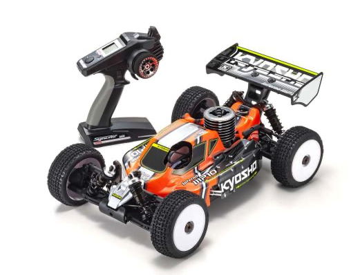 【中古】京商 1/8エンジンバギー インファーノmp10 エンジン付き 1/8スケール ラジオコントロール 21エンジン 4WDレーシング