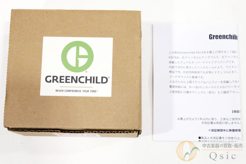 良品] Greenchild K818 表現力豊かな2つのオーバードライブを搭載 [UJ389]-