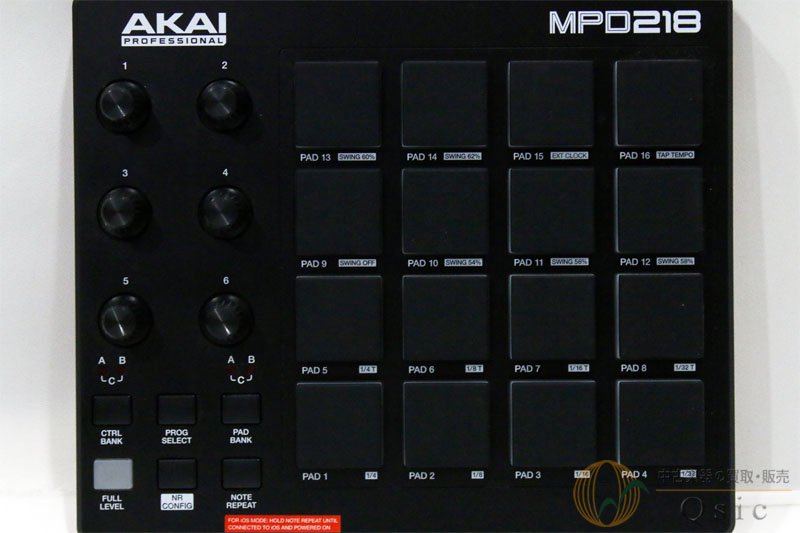 MIDIコントローラーAKAI MPD218 - MIDIコントローラー