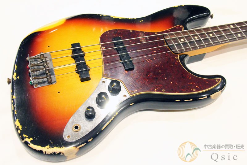 Fender Custom Shop Custom Built 1962 Jazz Bass Heavy Relic Faded Wide Black 3CS OK[PK131]