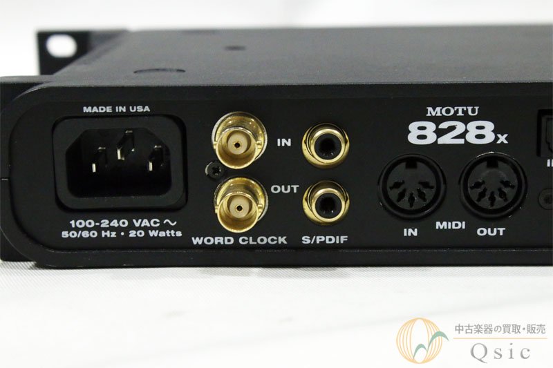 MOTU 828x [PK772] - 中古楽器の販売 【Qsic】 全国から絶え間なく中古 ...