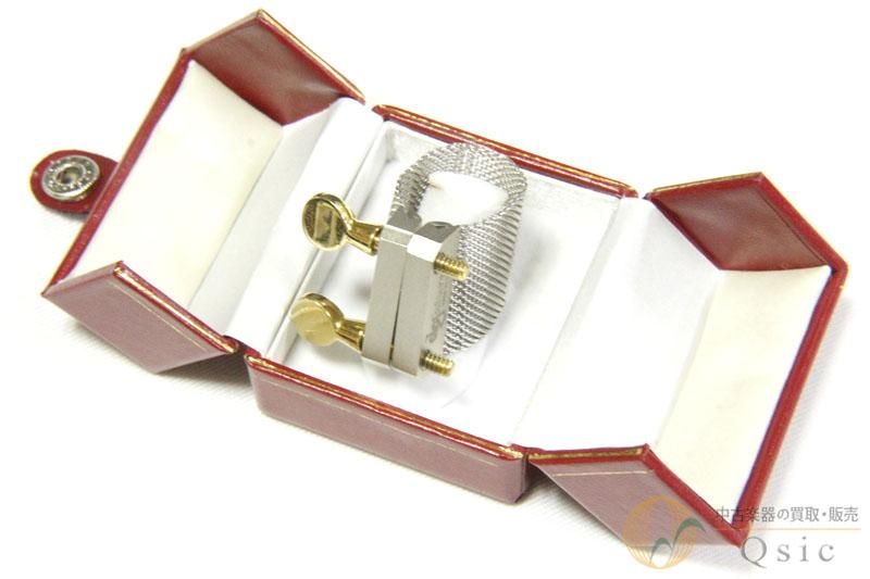 オレガチャー　アルトサックス用リガチャー OLEG Olegature White Rhodium SIZE#17 アルトサックス用