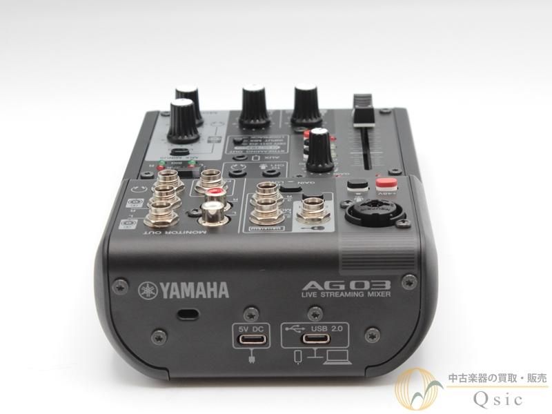 【未使用品】YAMAHA AG03 MK2 DTM・DAW Yamaha AG03 MK2 AG03MK2 3-Channel Loopback Audio