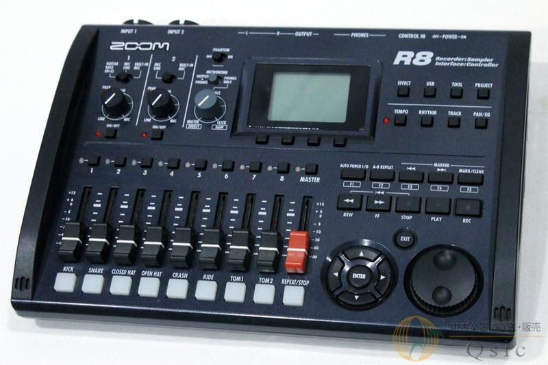 ZOOM R8 レコーダー・インターフェース・コントローラー(中古品) ZOOM R8 Recorder Sampler Interface Controller【福岡パルコ店