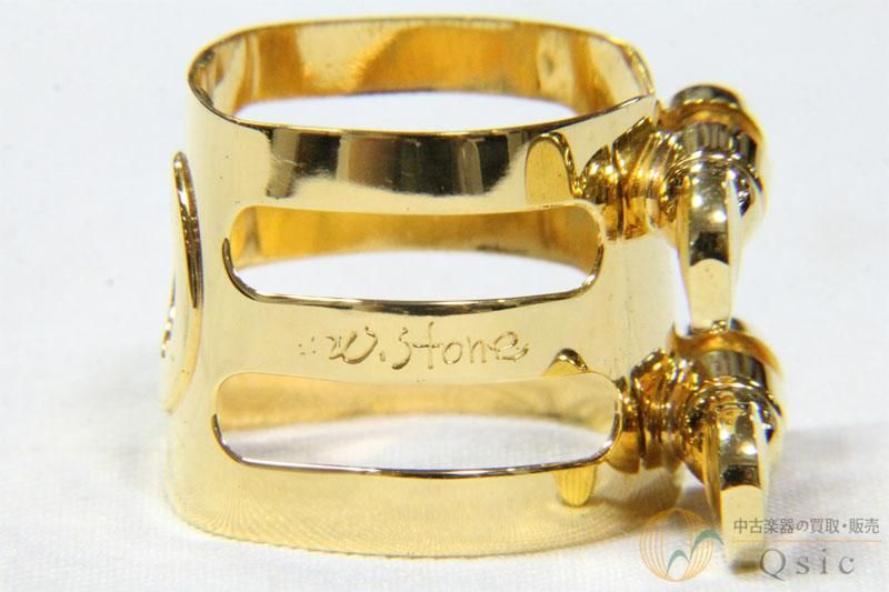 えぬわん！ 値下げ中 Wood stone リガチャー　ゴールドプレート えぬわん！様専用 値下げ中 Wood stone リガチャー ゴールド