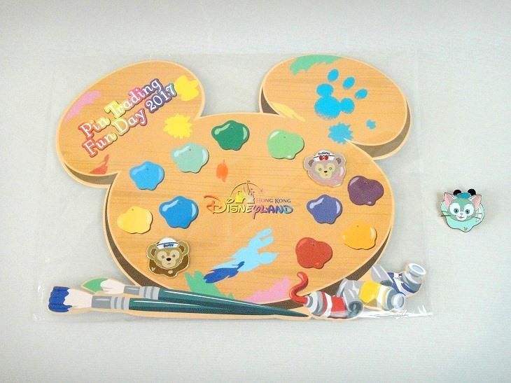 香港ディズニーランド ピンバッジ ダッフィー＆シェリーメイ