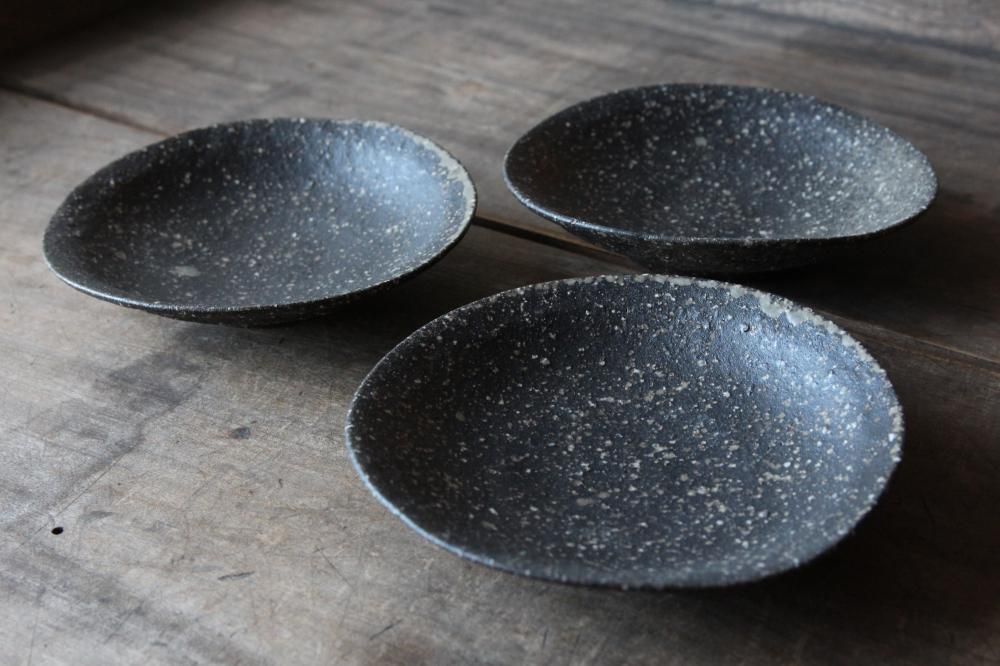 鶴見宗次　楕円皿　ブラック 鶴見宗次楕円皿ブラック