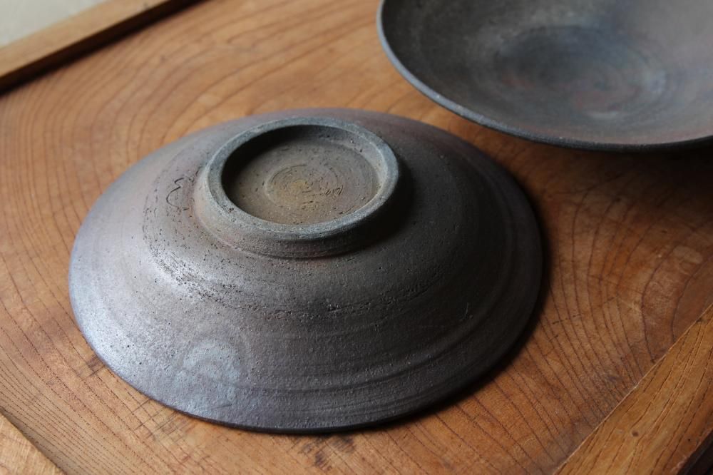 □松村英治：焼き締め八寸皿 - うつわ屋Living&Tableware