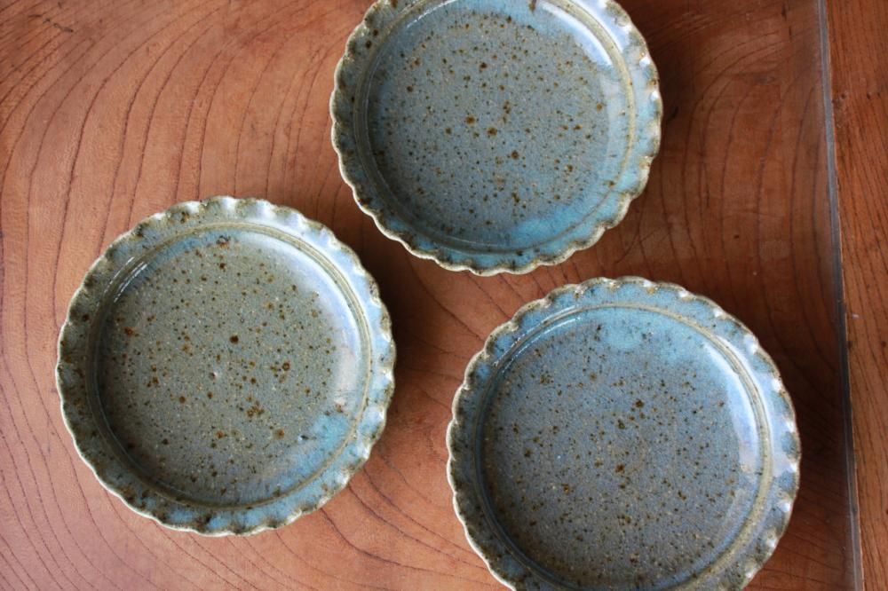 余宮隆 さん しのぎ プレート 22cm 2点セット キッチン・食器 余宮隆 お