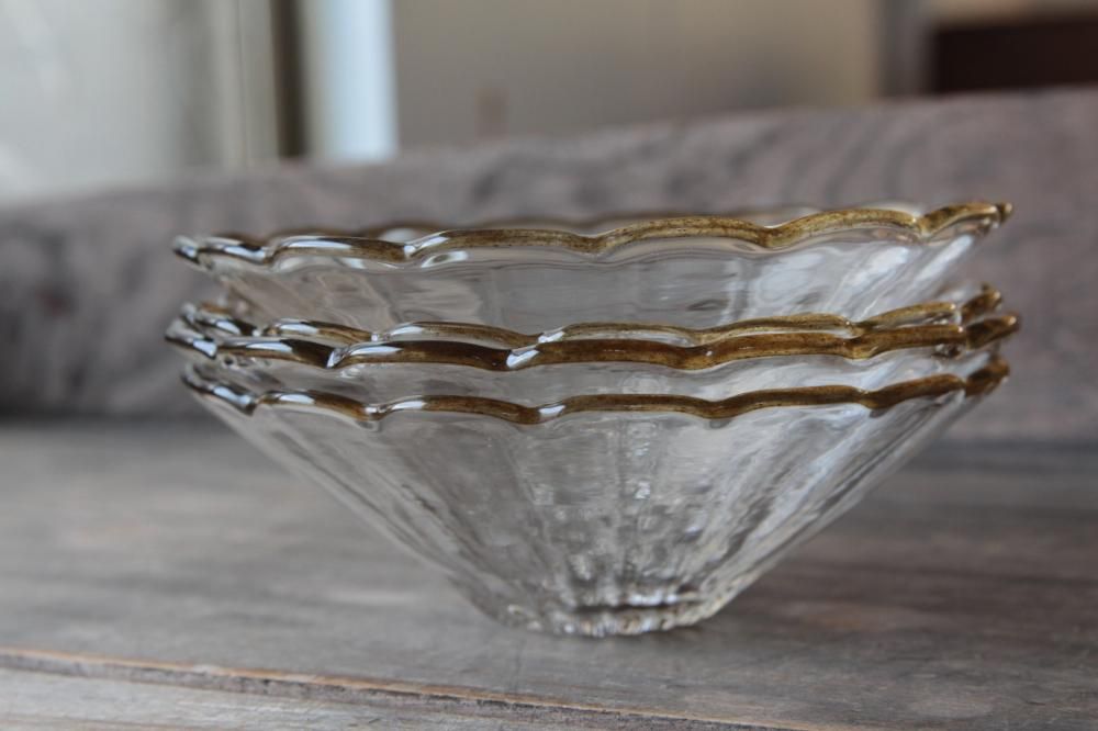 ガラス作家 田井将博 輪花平鉢 2点セット 新品未使用 田井将博 輪花平鉢7寸｜Discover Japan 公式オンラインショップ