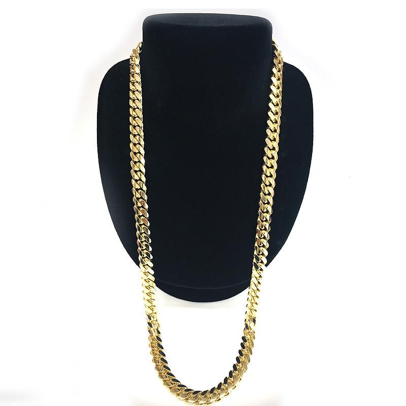 MIAMI CUBAN CHAIN 14K YG 10mm,66cm 【SOLID】 - GRILLZ JEWELZ MIAMI CUBAN CHAIN 14K YG 10mm,66cm 【SOLID】 - GRILLZ JEWELZ
