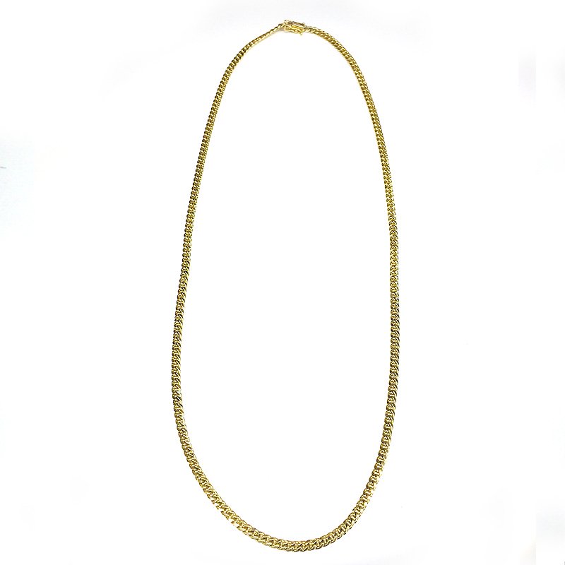 MIAMI CUBAN CHAIN 10K YG 4mm,61cm 【SOLID】 - GRILLZ JEWELZ ONLINE