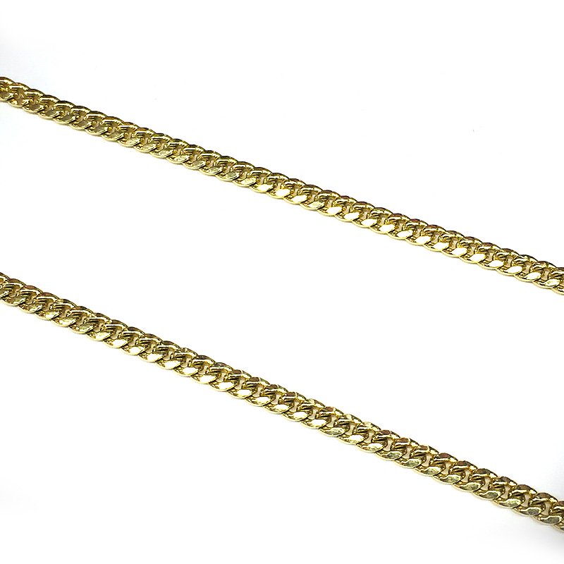 MIAMI CUBAN CHAIN 10K YG 4mm,61cm 【SOLID】 - GRILLZ JEWELZ ONLINE