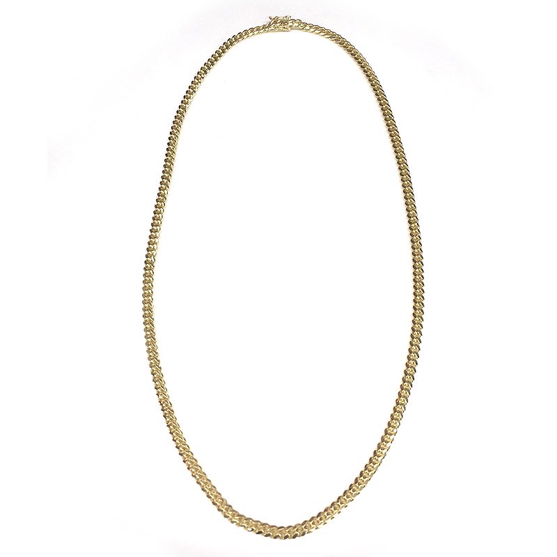 MIAMI CUBAN CHAIN 10K YG 5mm,62cm 【SOLID】 - GRILLZ JEWELZ ONLINE STORE