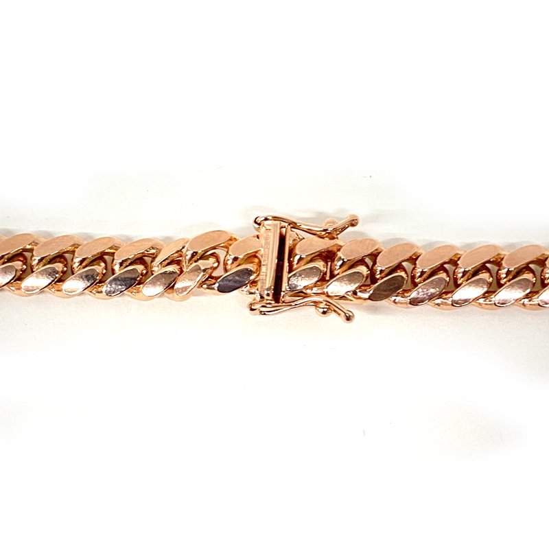 MIAMI CUBAN CHAIN 10K Rose Gold 7mm,60cm SOLID
