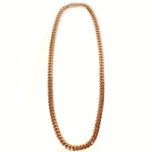 MIAMI CUBAN CHAIN 10K Rose Gold 8.5mm,60cm SOLID