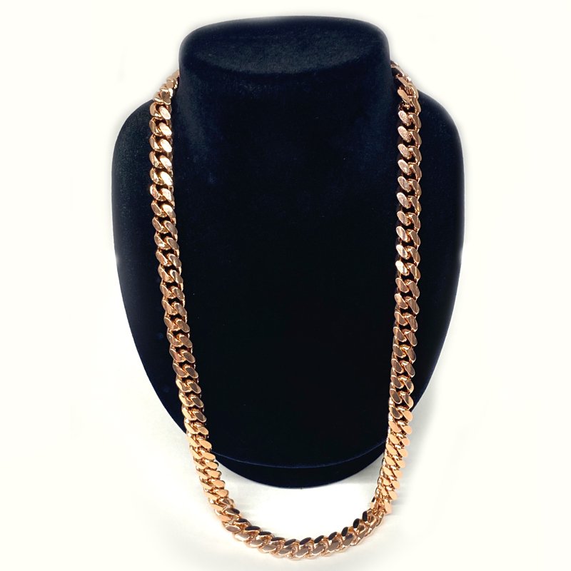 MIAMI CUBAN CHAIN 10K Rose Gold 10.5mm,60cm SOLID