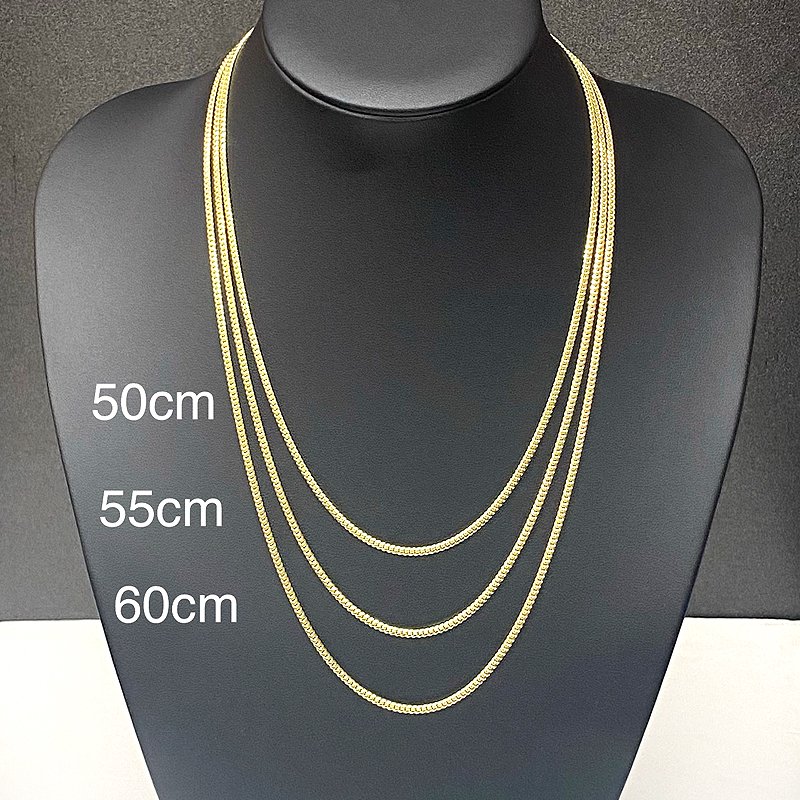 MIAMI CUBAN CHAIN 10K Yellow Gold 2.5mm 50cm/55cm/60cm 【SOLID