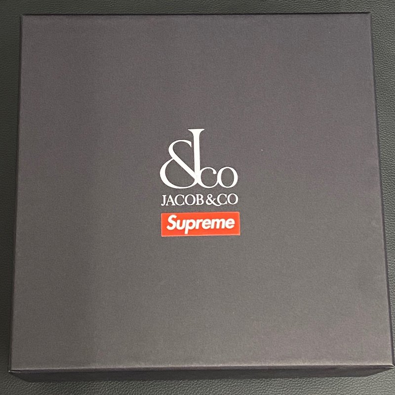 Supreme®/Jacob & Co Time Zone 47mm Watches-Black  Diamond custom