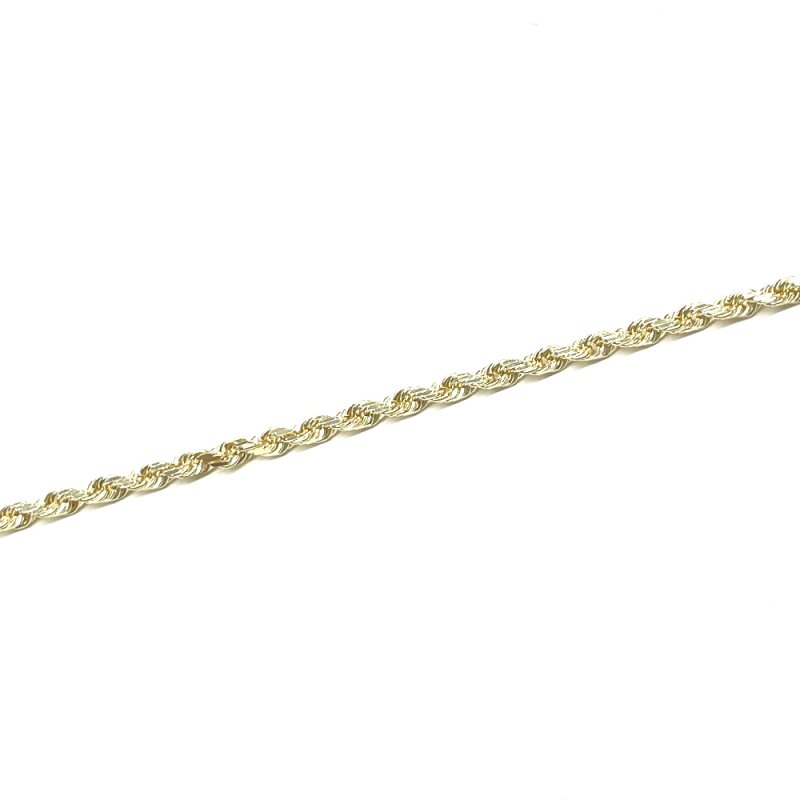 ROPE CHAIN 10K Yellow Gold 7mm 60cm【SOLID】