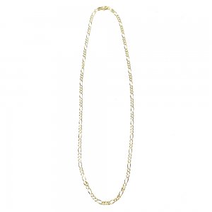 FIGARO CHAIN 10K Yellow Gold 3.5mm 50cm【SOLID】