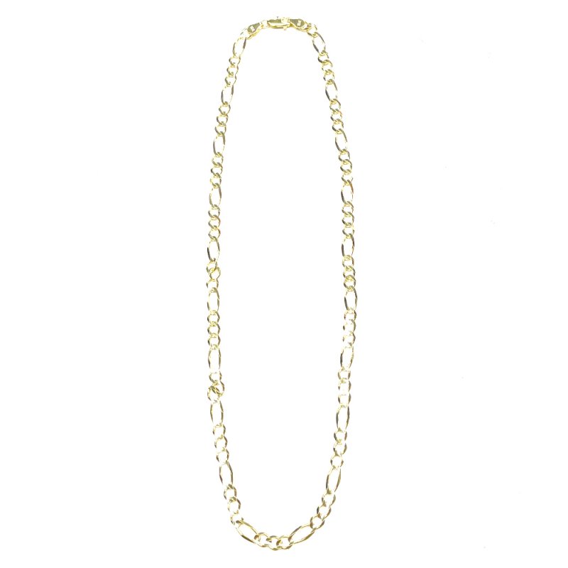 FIGARO CHAIN 10K Yellow Gold 5mm 50cm/60cm【SOLID】