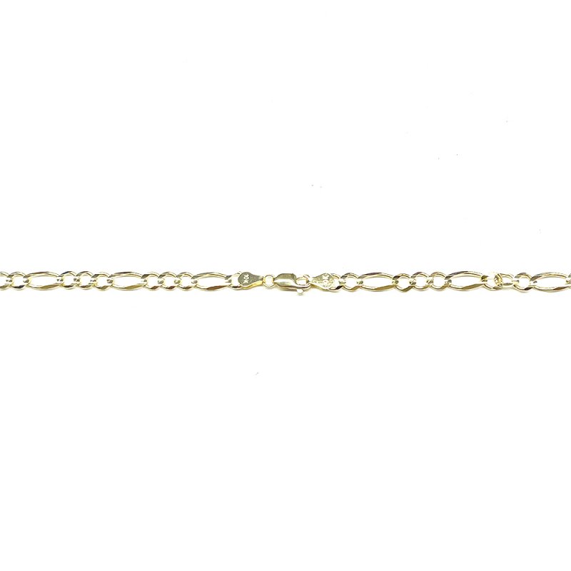 FIGARO CHAIN 10K Yellow Gold 5mm 50cm/60cm【SOLID】 - GRILLZ