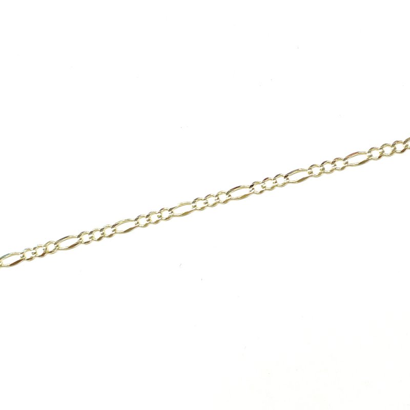 FIGARO CHAIN 10K Yellow Gold 5mm 50cm/60cm【SOLID】 - GRILLZ