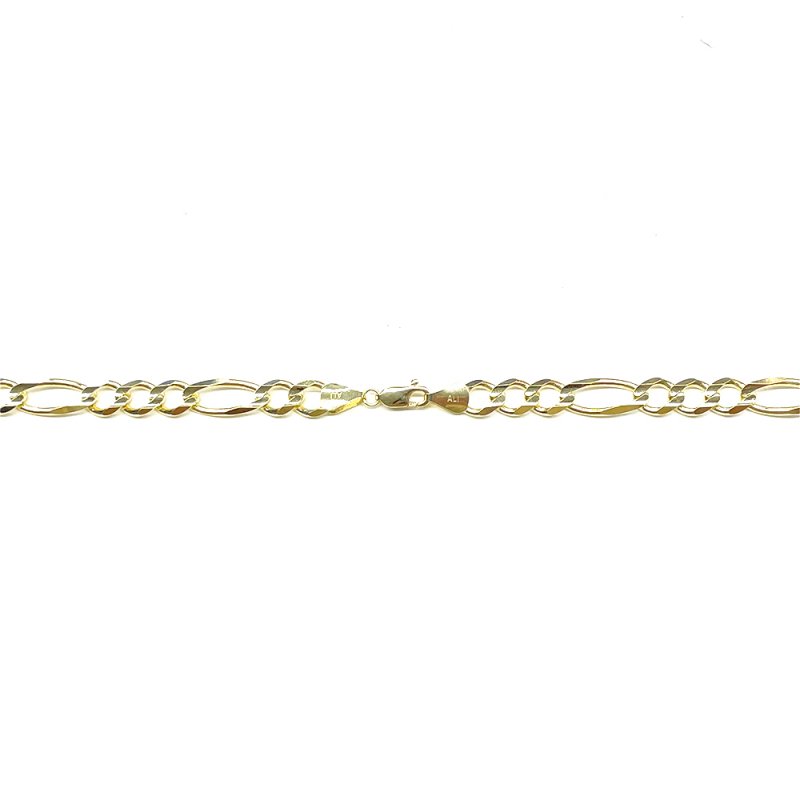 FIGARO CHAIN 10K Yellow Gold 7.7mm 50cm/60cm【SOLID】 - GRILLZ ...