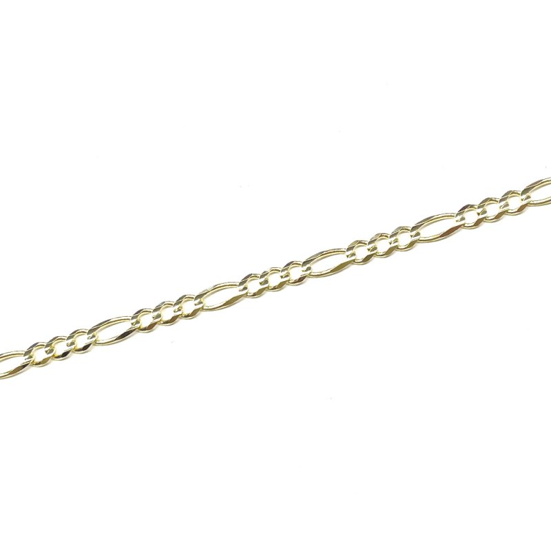 FIGARO CHAIN 10K Yellow Gold 7.7mm 50cm/60cm【SOLID】