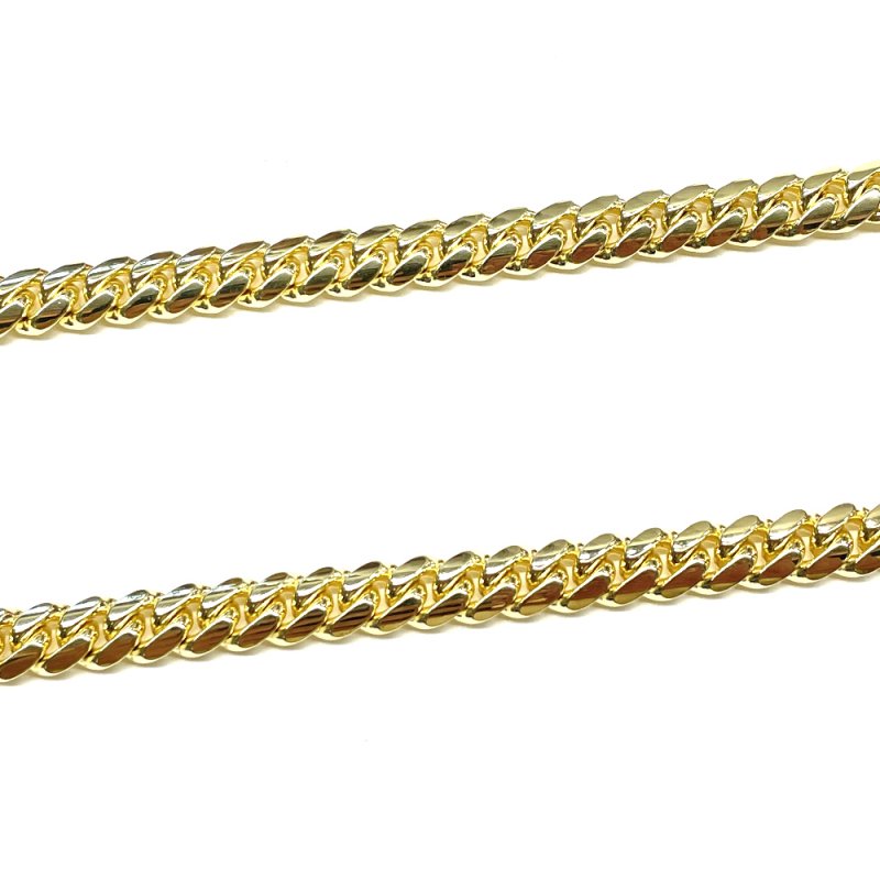 MIAMI CUBAN CHAIN 10K Yellow Gold 8mm 50cm/55cm 【SOLID】 - GRILLZ