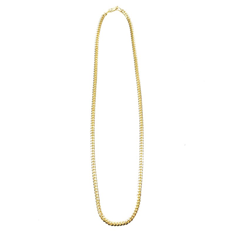 MIAMI CUBAN CHAIN 14K Yellow Gold 4mm 50cm 【SOLID】 - GRILLZ