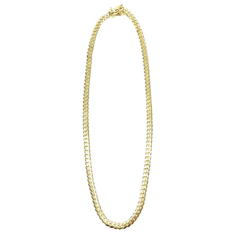 MIAMI CUBAN CHAIN 14K Yellow Gold 6mm 50cm/55cm/60cm 【SOLID