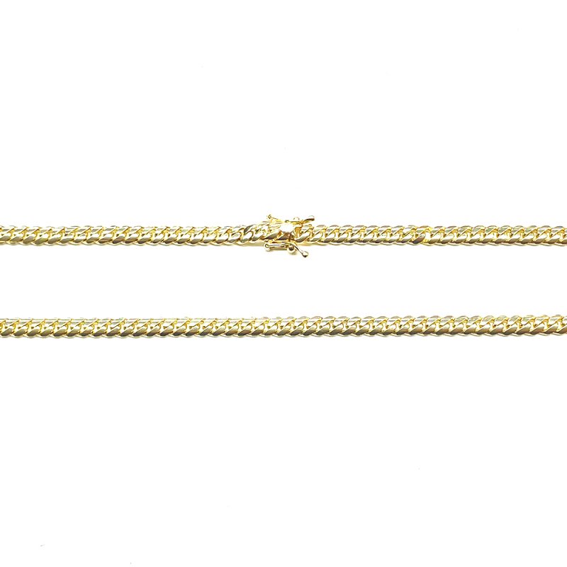 MIAMI CUBAN CHAIN 14K Yellow Gold 6mm 50cm/55cm/60cm 【SOLID