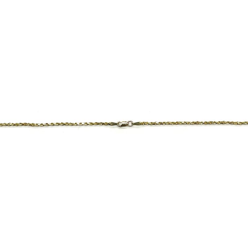 ROPE CHAIN 10K Yellow Gold 2mm 50cm/55cm/60cm 【SOLID】 - GRILLZ