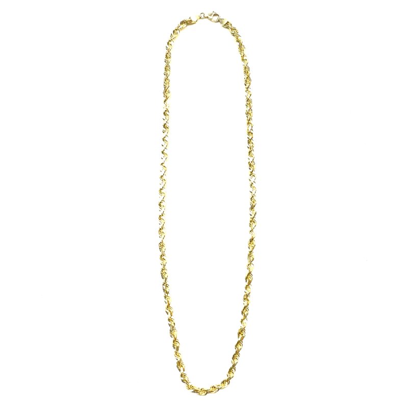 ROPE CHAIN 10K Yellow Gold 5.7mm 60cm【SOLID】 - GRILLZ JEWELZ ...