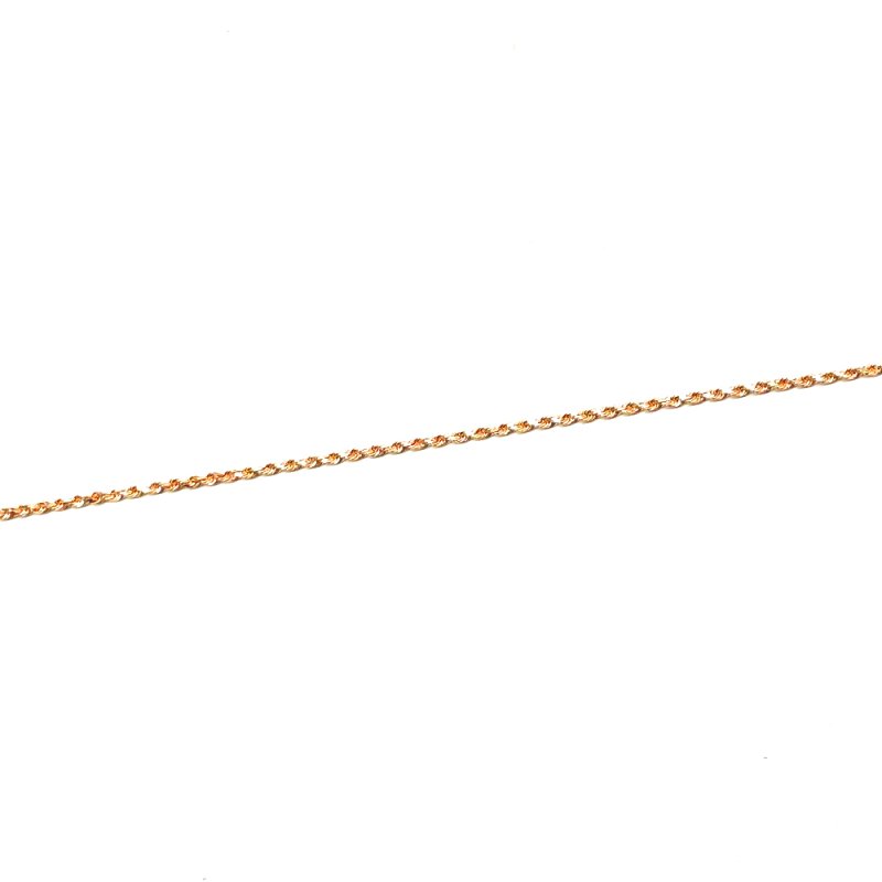 ROPE CHAIN 10K Rose Gold 2.5mm  50cm/55cm/60cm  SOLID