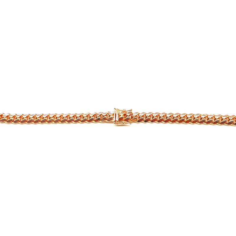 MIAMI CUBAN CHAIN 10K Rose Gold 7mm  50cm  【SOLID】