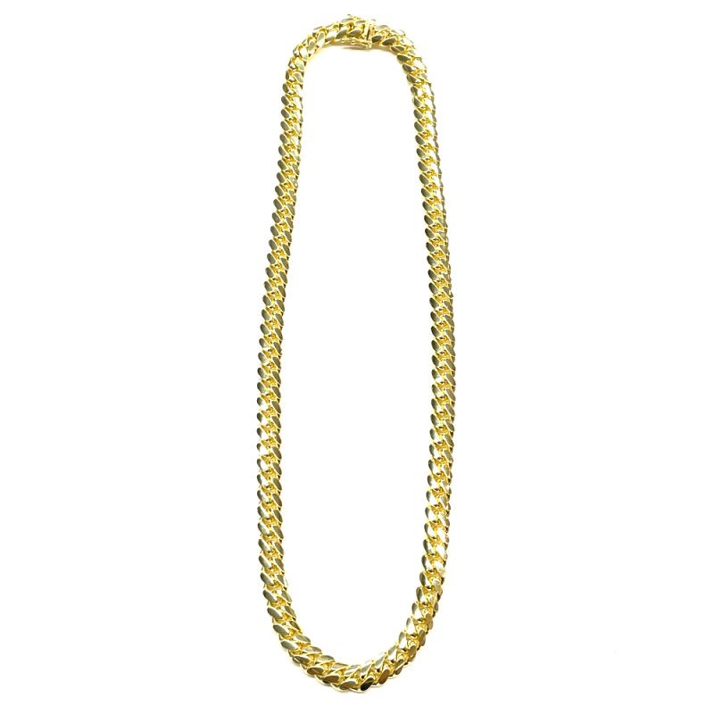 MRENITE Solid 18k Yellow Gold 1.3mm Round Rolo Cable Chain