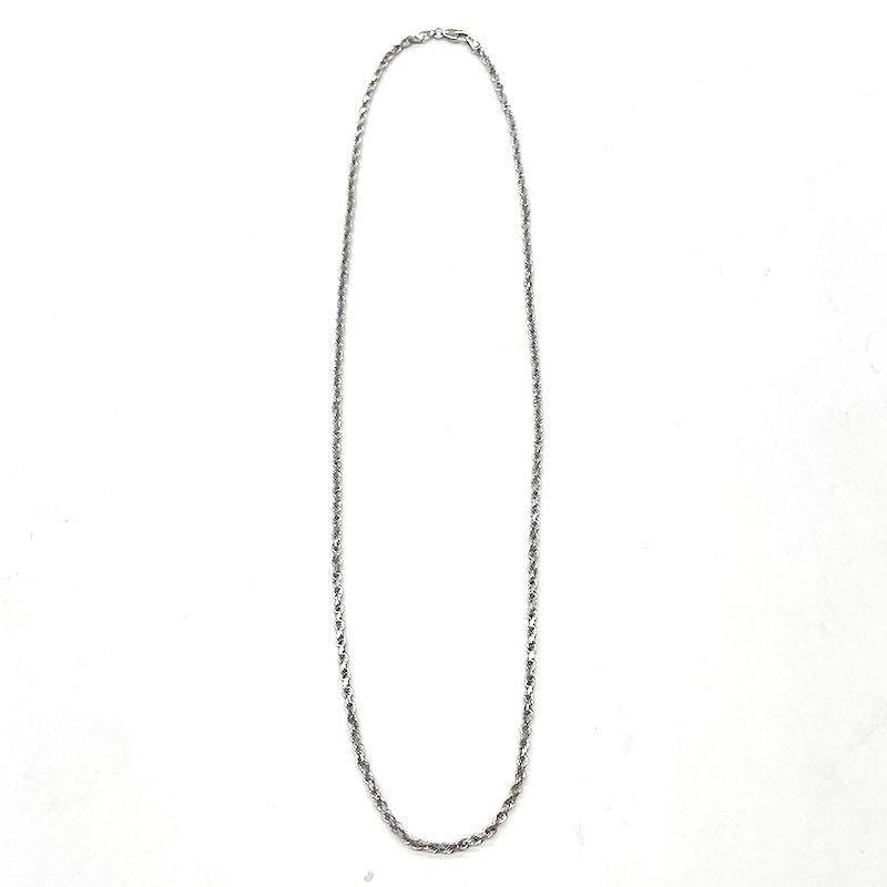 ROPE CHAIN 10K White Gold 2.7mm 50cm/55cm/60cm 【SOLID】 - GRILLZ